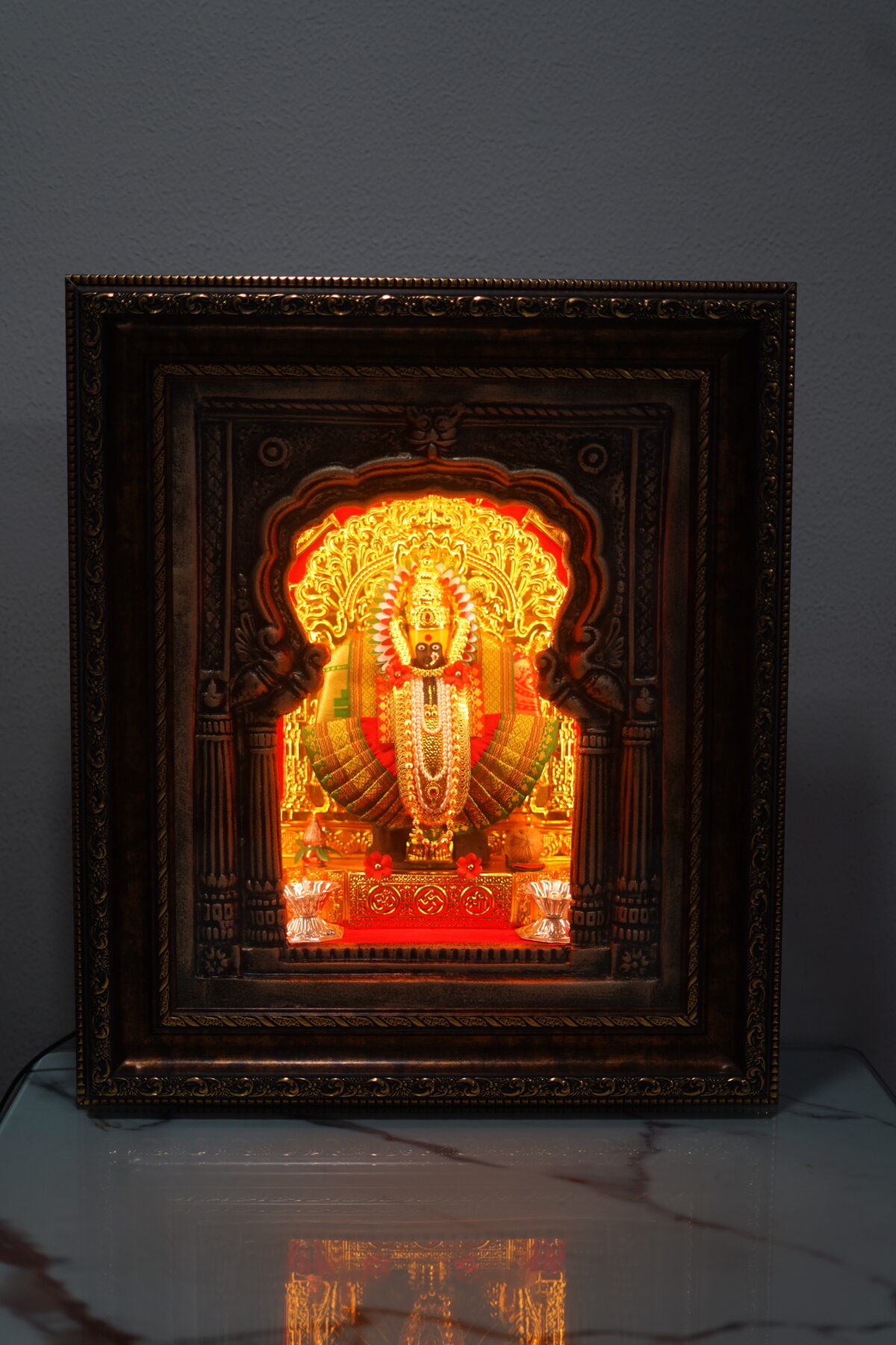 Mahalaxmi 3D Frame 18x20 | RED - Image 4