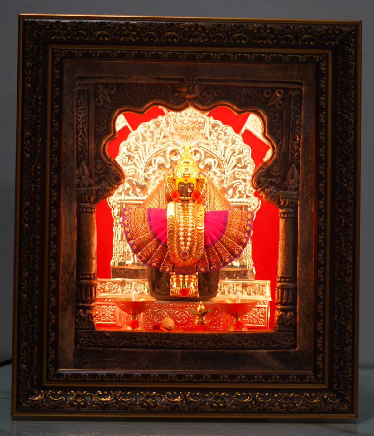 Mahalaxmi 3D Frame 13x15 | Pink - Image 2