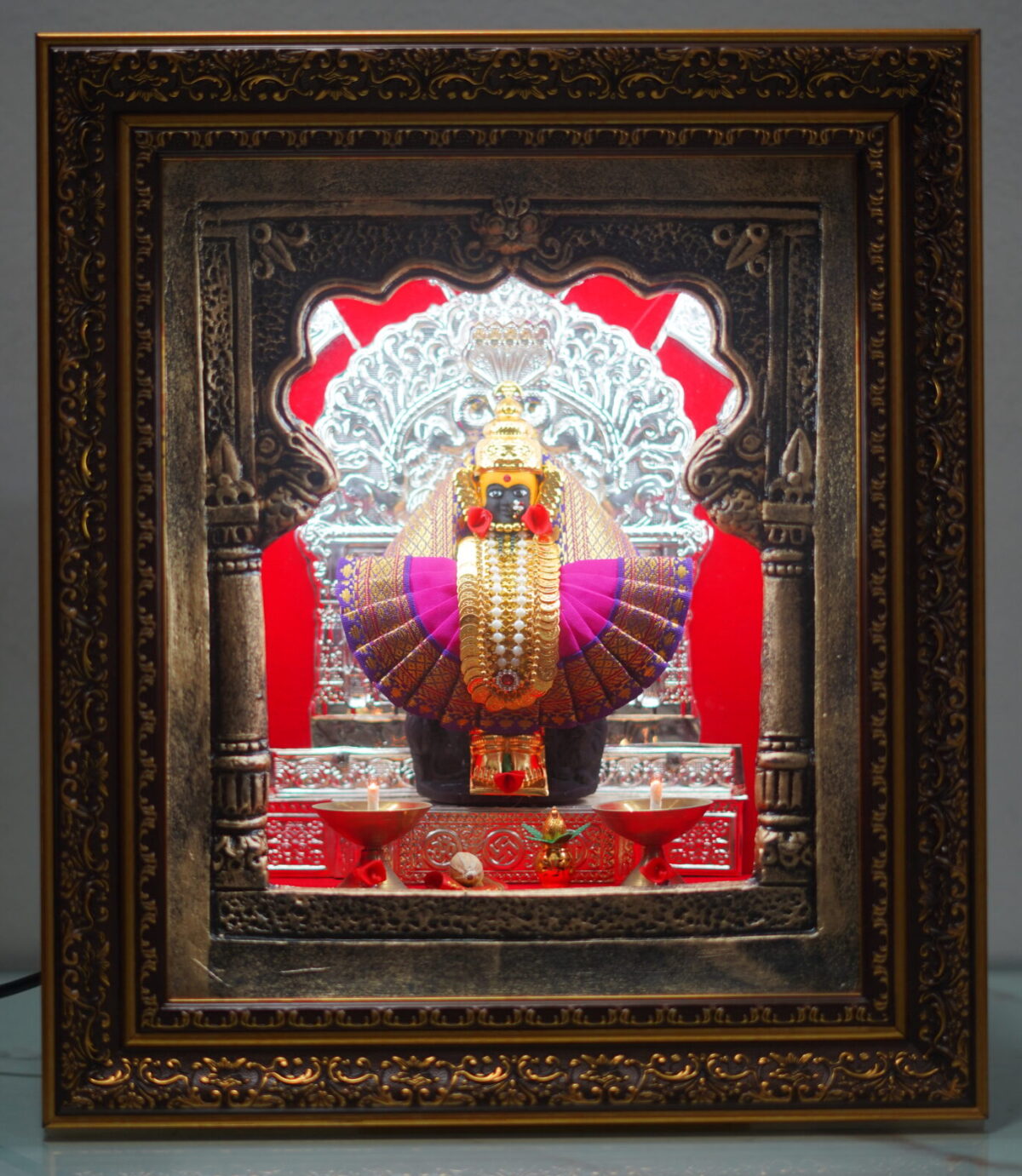 Mahalaxmi 3D Frame 13x15 | Pink - Image 3