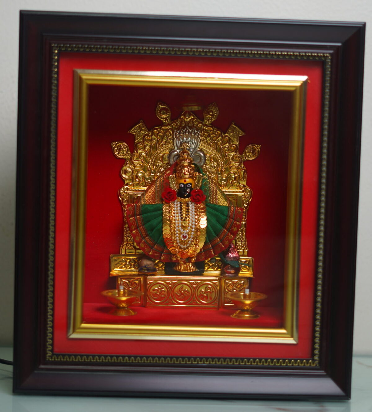 Mahalaxmi 3D Frame 13x15 | Green