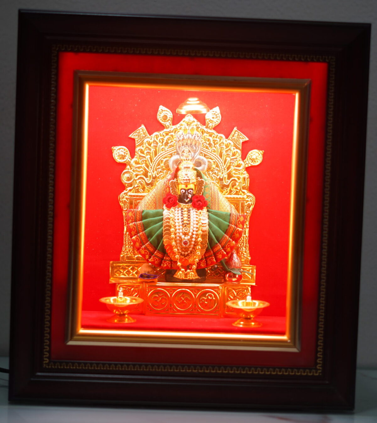 Mahalaxmi 3D Frame 13x15 | Green - Image 2