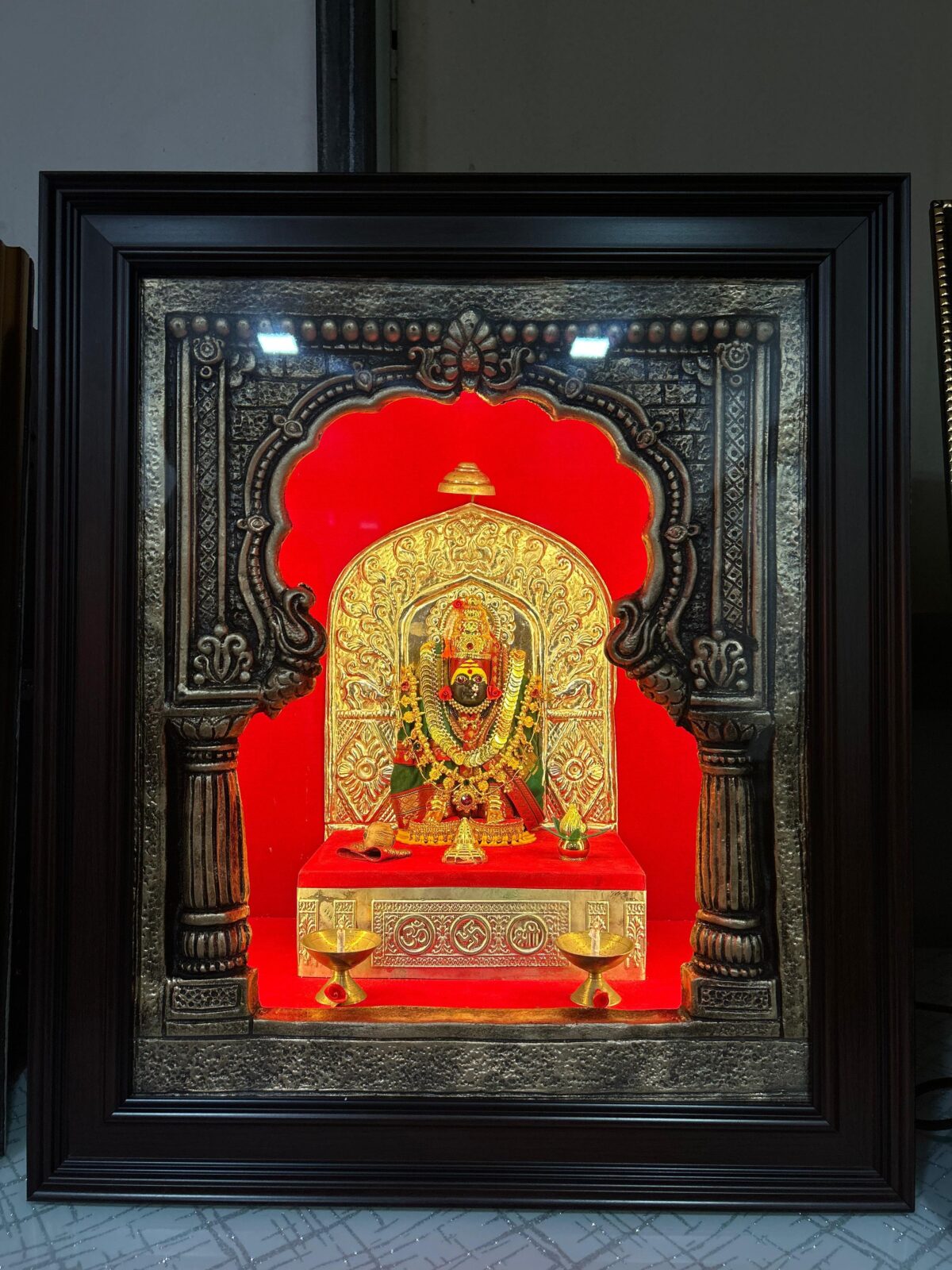 Tulja Bhavani 3D Frame 18x20 | Green